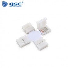 Conector clip en forma de X para unir Tira de LED SMD 2835 8mm GSC C1/300