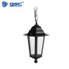 Farol jardin E27 IP44 60w Colgante Alum Negro 230x350 Serie Lenna GSC C1/6