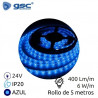 Tira LED 5m 24V 6w/m Azul Ancho 8mm SMD 2835 IP20 GSC C1/20