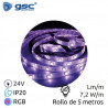 Tira LED 5m 24V 7,2w/m RGB Ancho 10mm SMD 5050 IP20 GSC C1/50