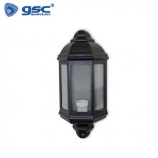 Farol jardin E27 IP44 60w Sobremuro Alum Negro 165x360 Serie Luciérnaga GSC C1/8