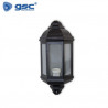 Farol jardin E27 IP44 60w Sobremuro Alum Negro 165x360 Serie Luciérnaga GSC C1/8