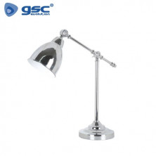 Flexo de sobremesa Nahua E27 40w Niquel Diámetro 140x175x535mm GSC C1/4