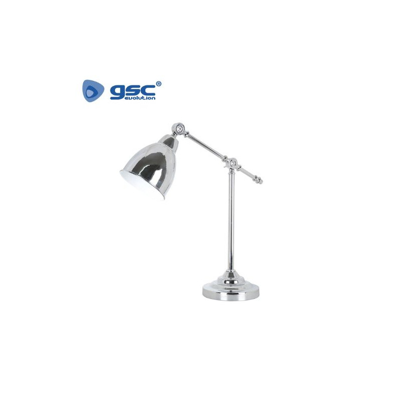 Flexo de sobremesa Nahua E27 40w Niquel Diámetro 140x175x535mm GSC C1/4