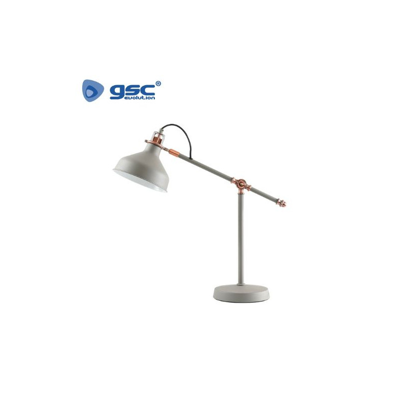 Flexo de sobremesa Himba E27 40w Gris Diámetro 190x185x560mm GSC C1/1