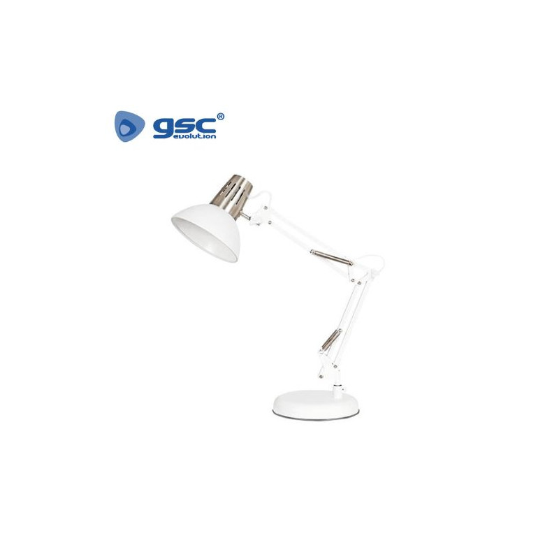 Flexo de sobremesa Dinka E27 40w Blanco Diámetro 163x185x460mm ÚLTIMAS UNIDADES