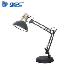 Flexo de sobremesa Dinka E27 40w Negro Diámetro 163x185x460mm GSC C1/6