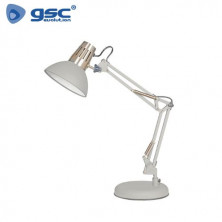 Flexo de sobremesa Dinka E27 40w Gris Diámetro 163x185x460mm GSC C1/6