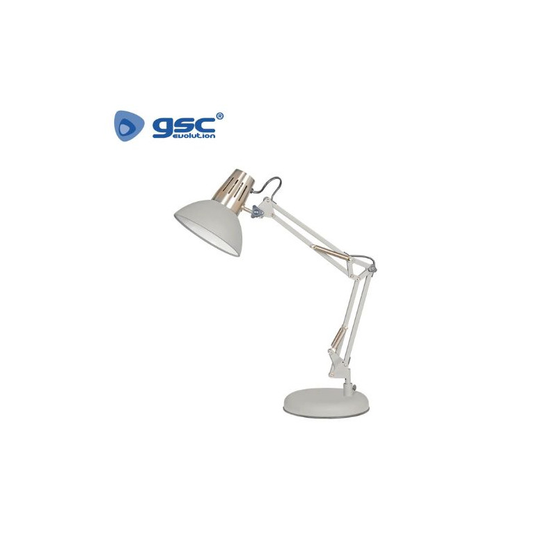 Flexo de sobremesa Dinka E27 40w Gris Diámetro 163x185x460mm GSC C1/6