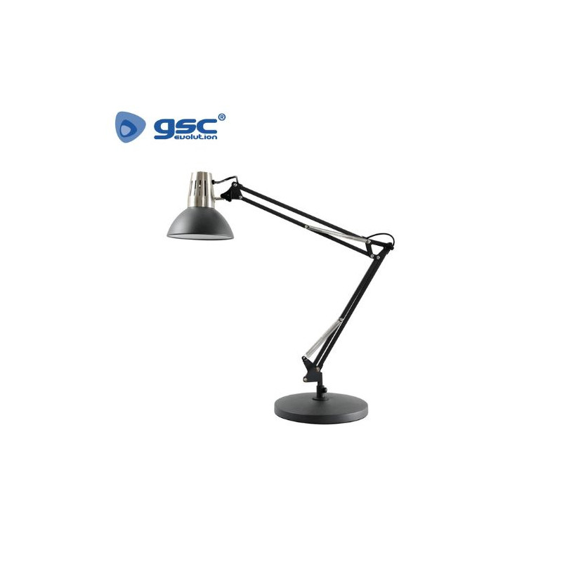 Flexo de sobremesa Mursi E27 40w Negro Diámetro 163x233x750mm GSC UUS