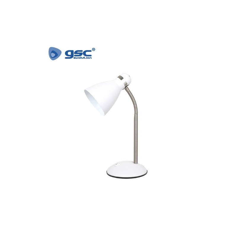 Flexo de sobremesa Nuba E27 40w Blanco Diámetro 107x140x345mm GSC C1/12