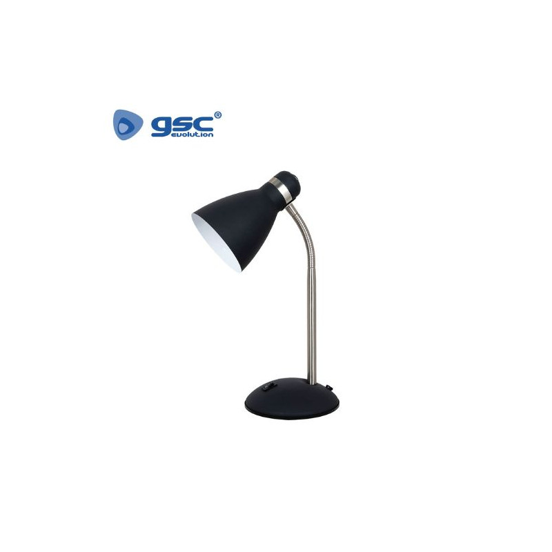 Flexo de sobremesa Nuba E27 40w Negro Diámetro 107x140x345mm GSC C1/12 UUS