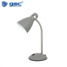 Flexo de sobremesa Nuba E27 40w Gris Diámetro 107x140x345mm GSC C1/12 UUS