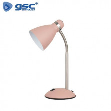 Flexo de sobremesa Nuba E27 40w Rosa Diámetro 107x140x345mm ÚLTIMAS UNIDADES