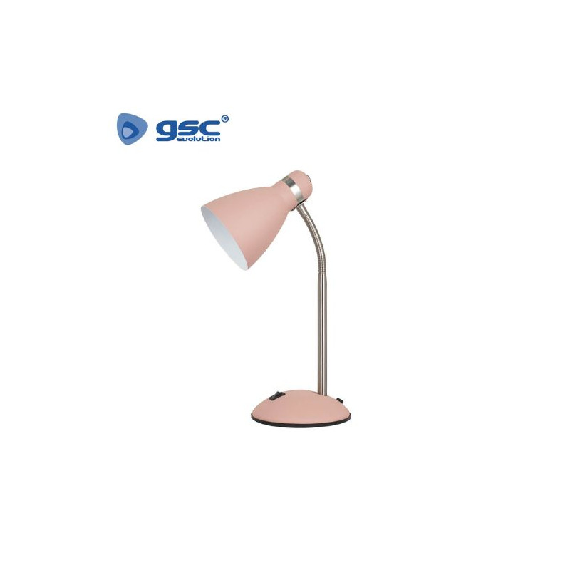 Flexo de sobremesa Nuba E27 40w Rosa Diámetro 107x140x345mm GSC C1/12 UUS