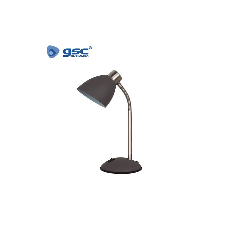 Flexo de sobremesa Simbu E14 40w Gris Antracita Diámetro 110x140x360mm GSC C1/12