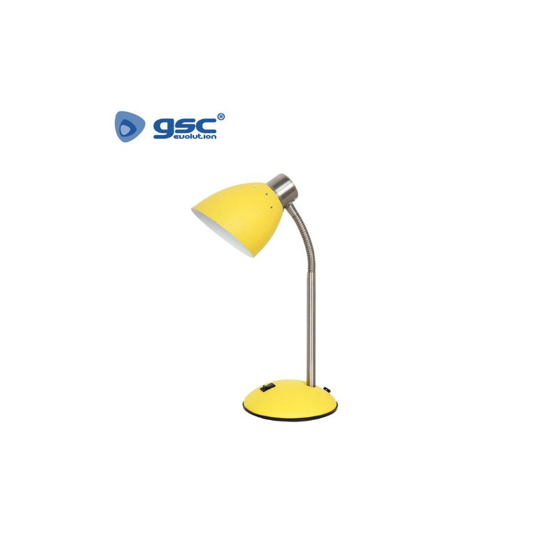 Flexo de sobremesa Simbu E14 40w Amarillo Diámetro 110x140x360mm GSC C1/12