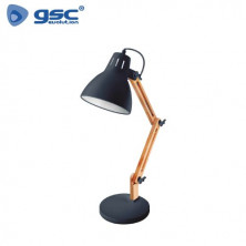 Flexo de sobremesa LED Hamu E27 11w Negro GSC C1/6