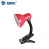 Flexo de sobremesa Saidu E27 40w con pinza Rojo GSC C1/30