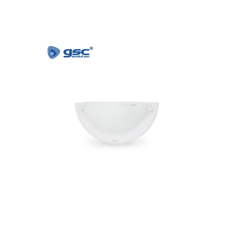 Aplique de pared 60w E27 Semicircular Interior Marco Blanco IP20 220V GSC C1/12
