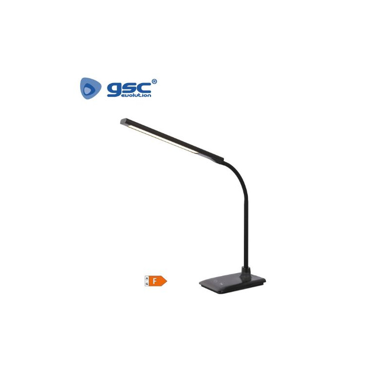 Flexo de sobremesa LED Limba 7w CCT Tono de luz ajustable IP20 Táctil Negro GSC C1/8
