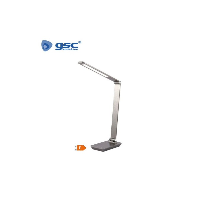 Flexo de sobremesa LED Rasele 10w CCT Tono de luz ajustable IP20 Táctil Gris antracita GSC C1/8