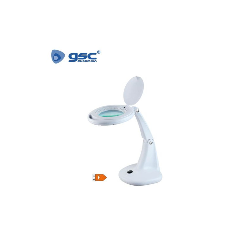 Flexo de sobremesa con lente LED 6w 6500k Blanco 3 Aumentos Baliko GSC C1/8