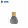 Lámpara colgante E27 60w Madera + Cemento Gris Mate Loen ÚLTIMAS UNIDADES