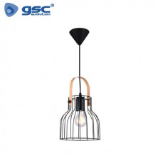 Lámpara colgante E27 40w Metal Negra Diámetro 190mm Fundi GSC C1/1