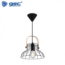 Lámpara colgante E27 40w Metal Negra Diámetro 240mm Fundi GSC C1/1