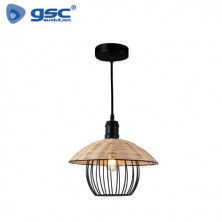 Lámpara colgante E27 40w Metal Negra Diámetro 300mm Fundi GSC C1/1