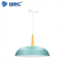 Lámpara colgante E27 40w Metal Azul Diámetro 500mm Kaseli ÚLTIMAS UNIDADES