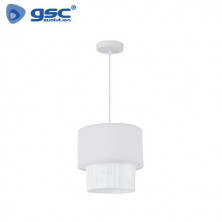 Lámpara colgante E27 40w Diámetro 280mm Blanco Serie Batwe GSC C1/1