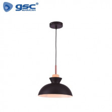 Lámpara colgante Serie Sompara E27 40w Diámetro 280mm Negro GSC C1/1