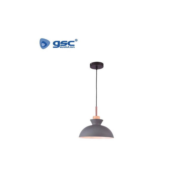 Lámpara colgante Serie Sompara E27 40w Diámetro 280mm Gris GSC C1/1