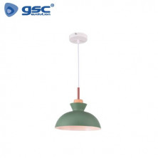 Lámpara colgante Serie Sompara E27 40w Diámetro 280mm Verde GSC C1/1