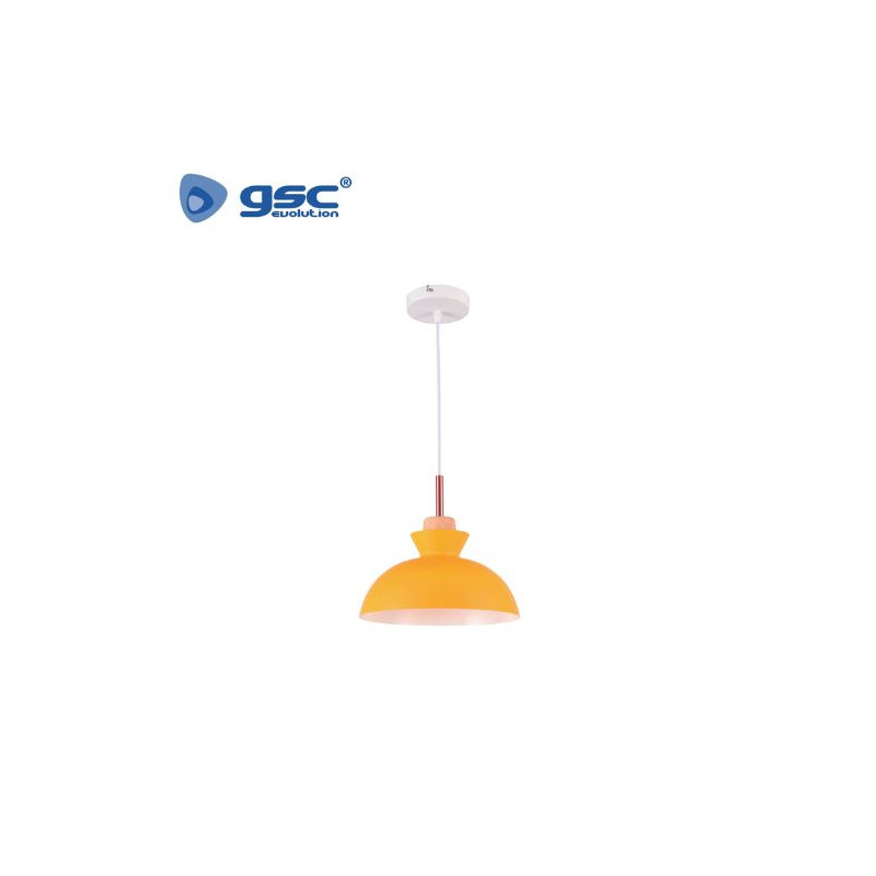 Lámpara colgante Serie Sompara E27 40w Diámetro 280mm Amarillo GSC C1/1