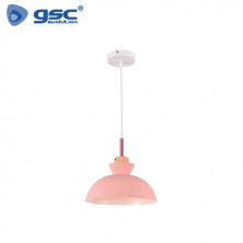 Lámpara colgante Serie Sompara E27 40w Diámetro 280mm Rosa GSC C1/1