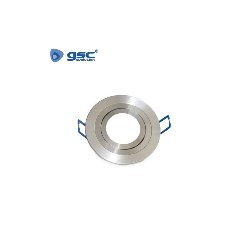 Aro redondo basculante Aluminio GU10 Incluido Diámetro 90mm Diámetro empotramiento 75mm GSC C10/100