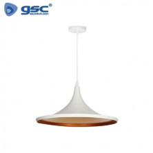 Lámpara de techo colgante Serie Bauchi E27 Ø350mm Blanco