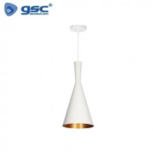 Lámpara de techo colgante Serie Ekiti E27 Ø180mm Blanco