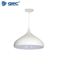 Lámpara de techo colgante Serie Nola E27 Ø420mm Blanco