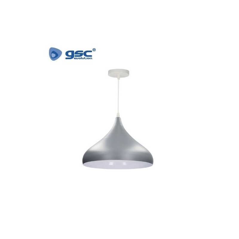 Lámpara de techo colgante Serie Nola E27 Ø320mm Gris