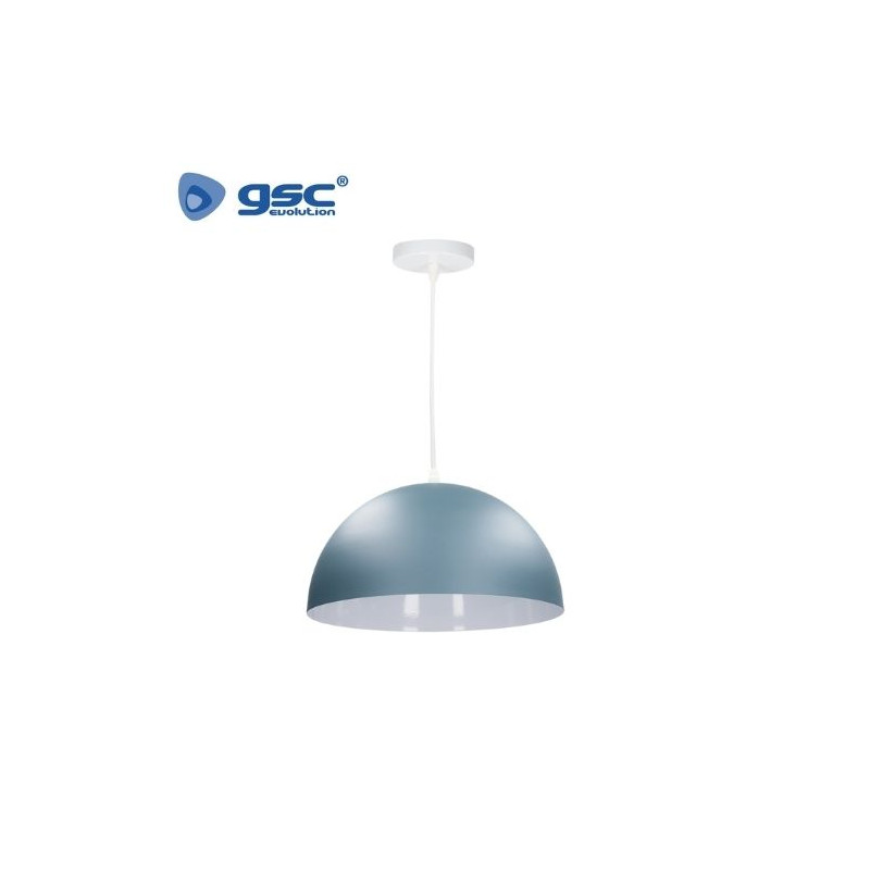 Lámpara de techo colgante Serie Abala E27 Ø400mm Azul