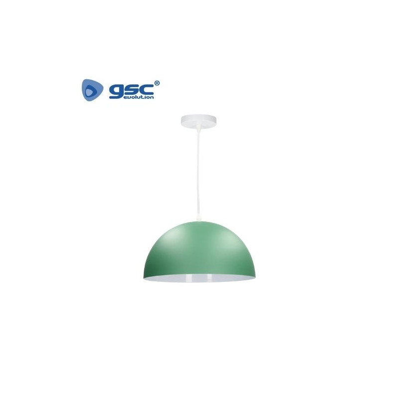 Lámpara de techo colgante Serie Abala E27 Ø300mm Verde