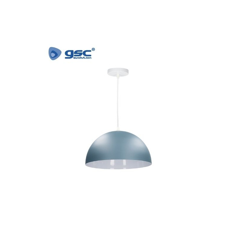 Lámpara de techo colgante Serie Abala E27 Ø300mm Azul