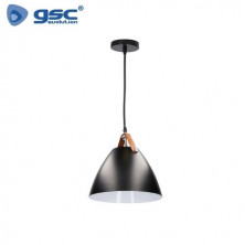 Lámpara de techo colgante Serie Dianza E27 Ø270mm Negro