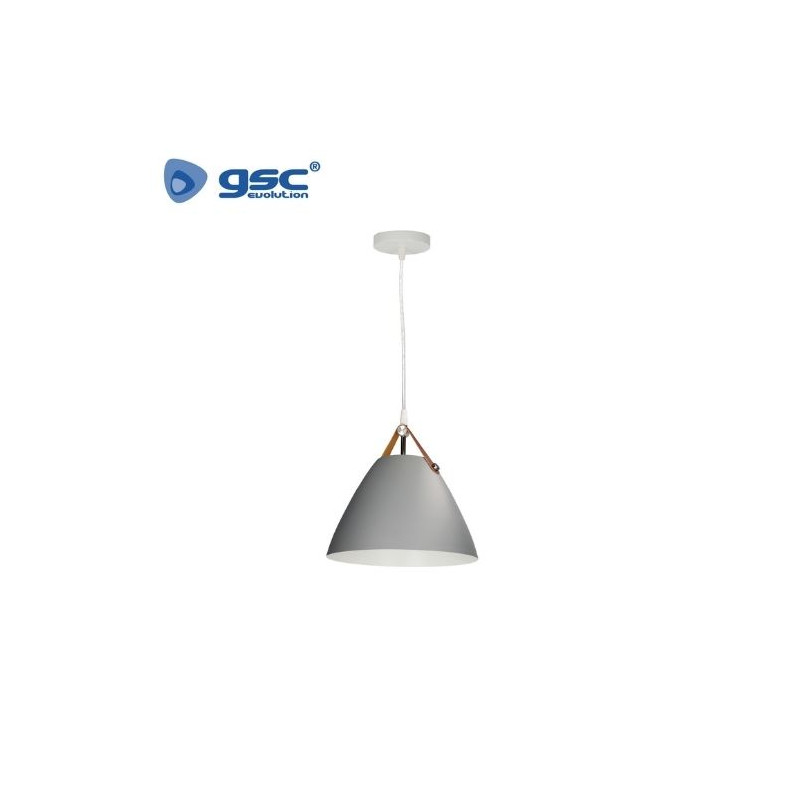 Lámpara de techo colgante Serie Dianza E27 Ø270mm Gris