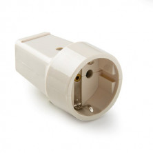 Base móvil 16A 220V TT Blanco Diámetro 4,8mm Retractilado FAMATEL 30