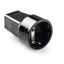 Base móvil 16A 220V TT Negro Diámetro 4,8mm Retractilado FAMATEL C30